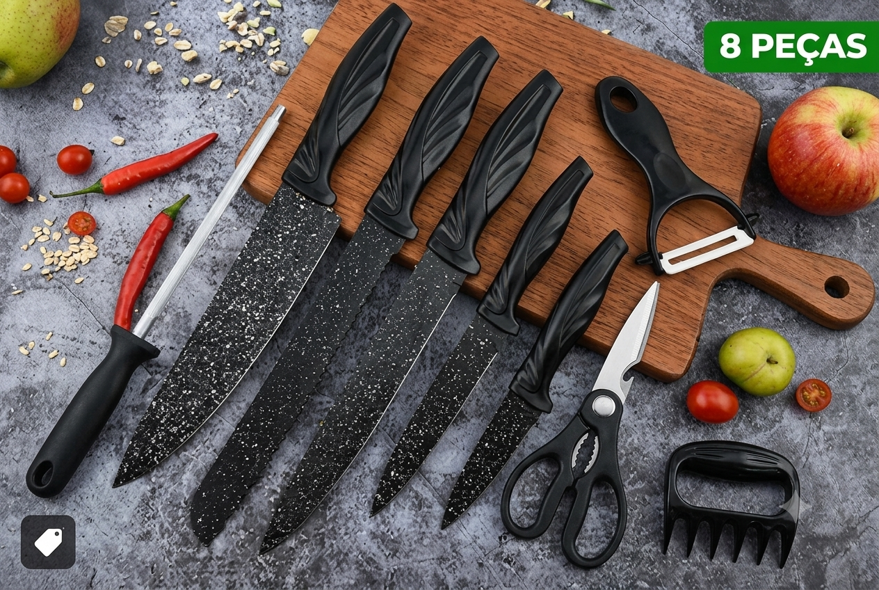 Os melhores jogos de facas para cozinha